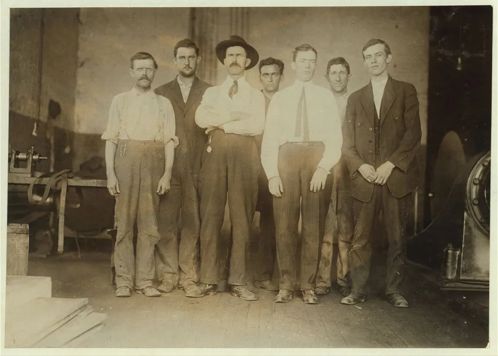 Superintendent and Overseers in Elk Cotton Mills.  Location:…, Tennessee, 1910