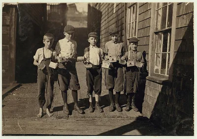 Photograph from Maine: Some of the cartoners, not the youngest, at…