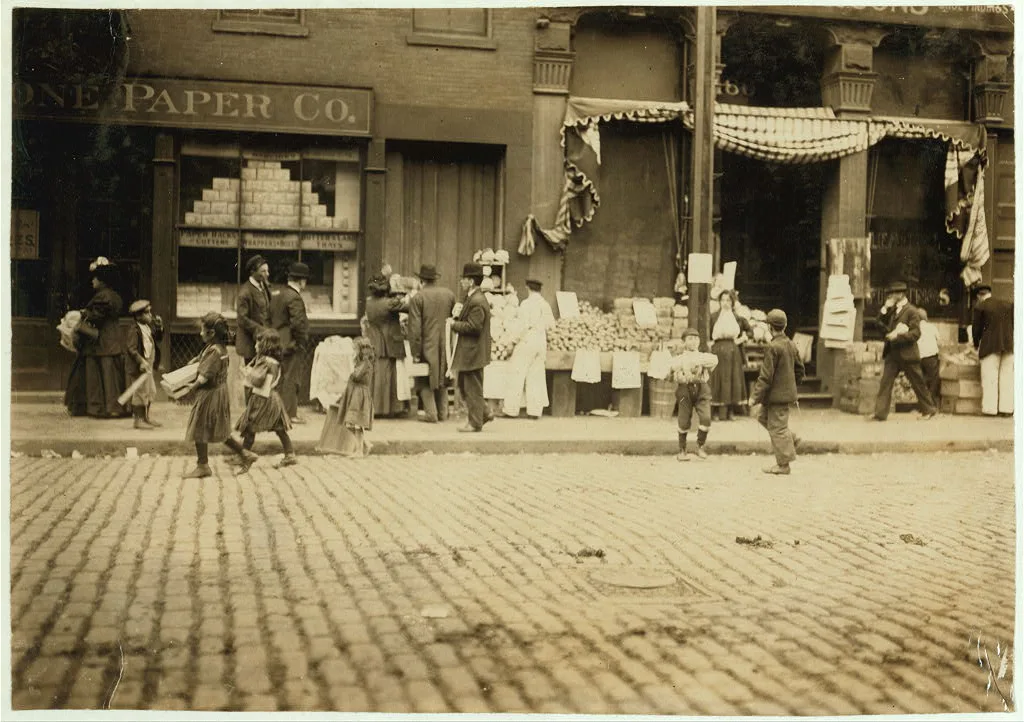 Bringing Home the Wood.  Location: Boston, Massachusetts, 1909
