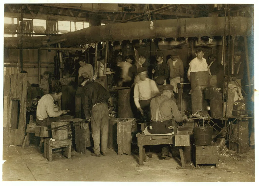 J.C. Wheaton Glass Wks. Location: Millville, New Jersey, 1909