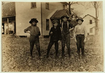 A Saturday ball game. Springstein Mills, Chester, S.C. Boy with…, South Carolina, 1908