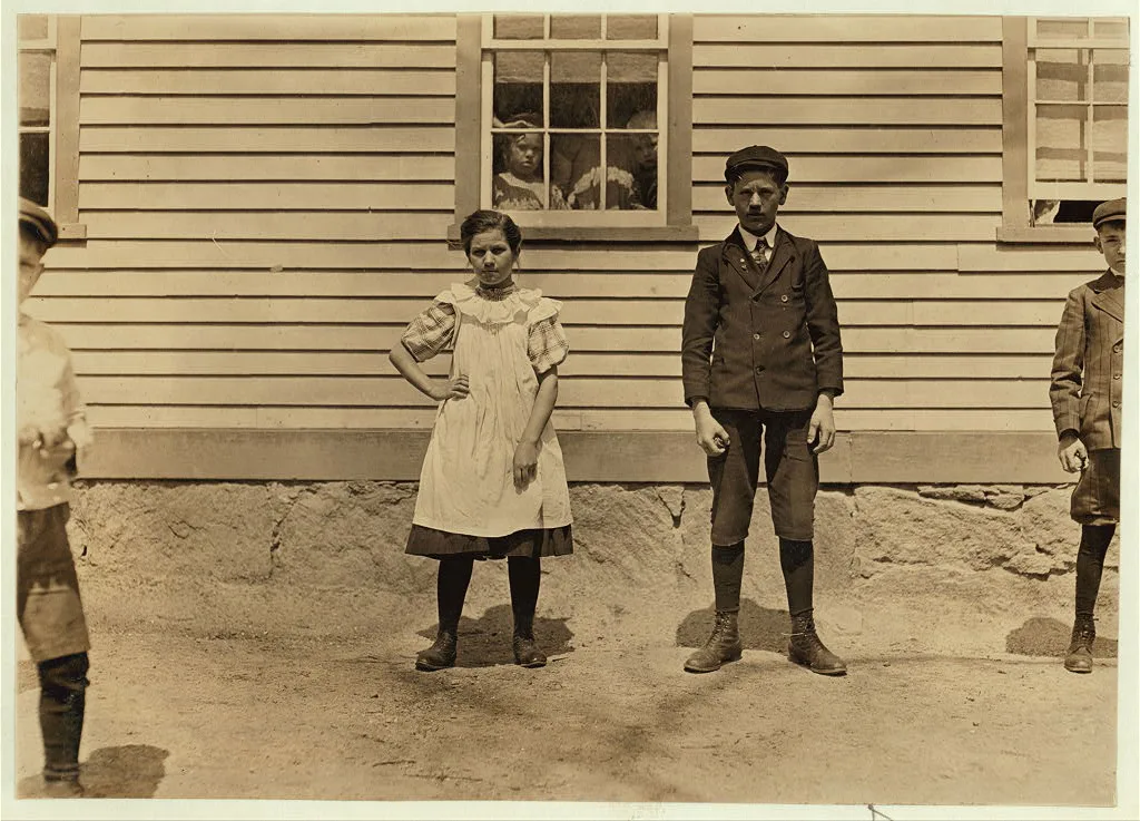 Edward St. Germain and sister Delia. She has been working in Phoenix…, Rhode Island, 1909