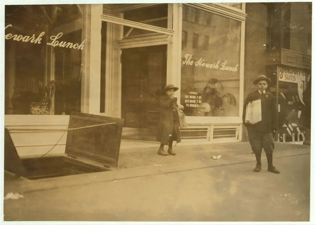 Max Schwartz (8 yrs. old) and Jacob Schwartz. 163 Howard St. Newark,…, New Jersey, 1909