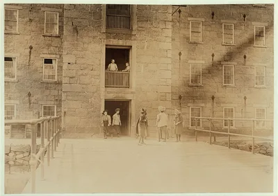 Noon Hour at Quidwick Mill, Anthony, R.I. Location: Anthony, Rhode…, Rhode Island, 1909