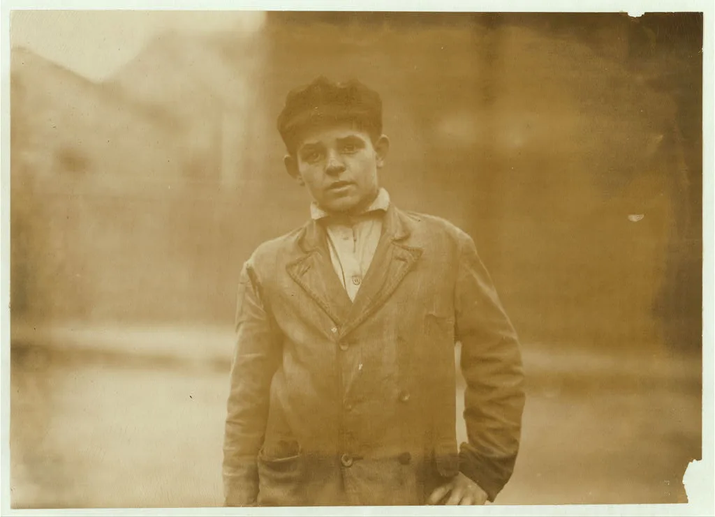 Joseph Bernard, 38 Perkins St., works in Spinning room #2.  Location:…, Massachusetts, 1911