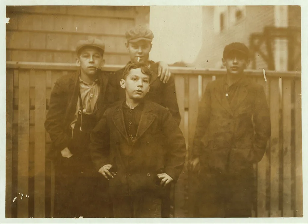 Rene Barbin, 61 Perkins St., works in lower Spinning Room #2. Rene,…, Massachusetts, 1911