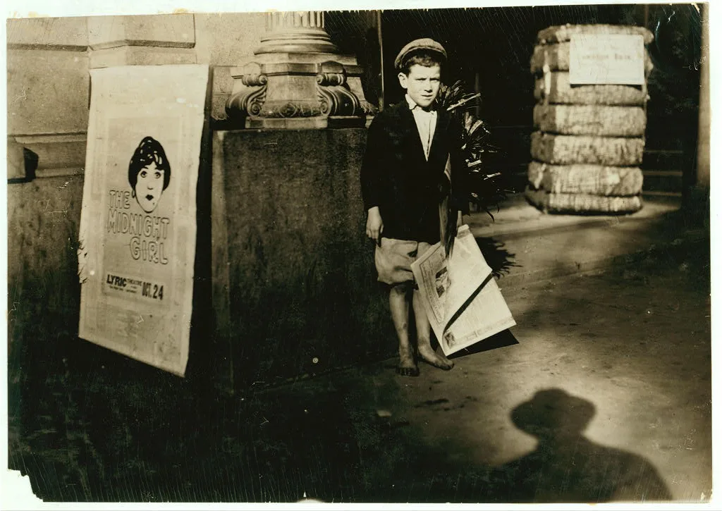 There are a number of these young newsboys in the Alabama cities. See…, 1914