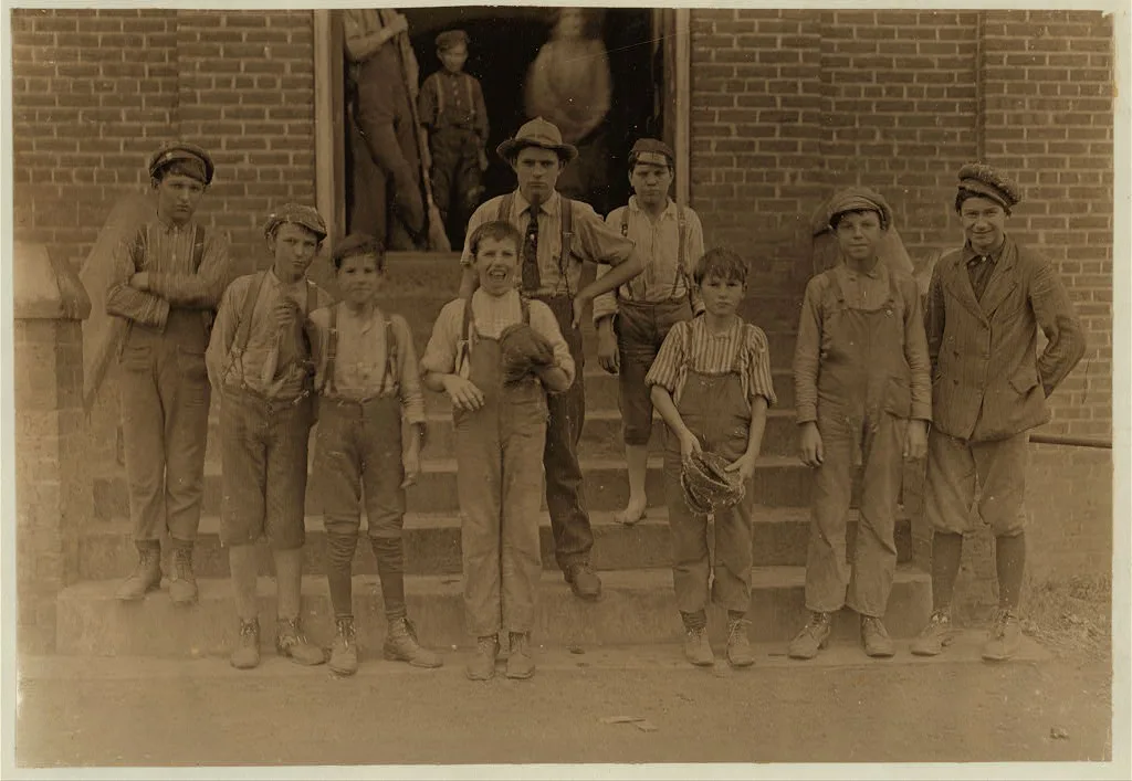 Noon hour, Lancaster Cotton Mills, S.C.  Location: Lancaster, South…, South Carolina, 1908