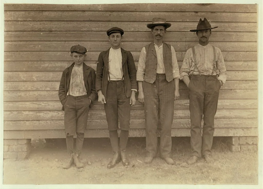 Men and boys of this family all work in Eureka Cotton Mills. H.O.…, South Carolina, 1908