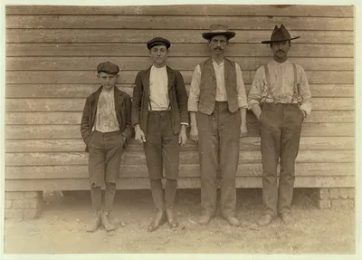 Men and boys of this family all work in Eureka Cotton Mills. H.O.…, South Carolina, 1908