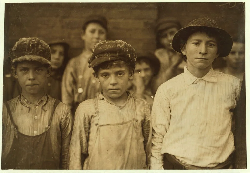 Doffers in Pell City Cotton Mill.  Location: Pell City, Alabama, 1910