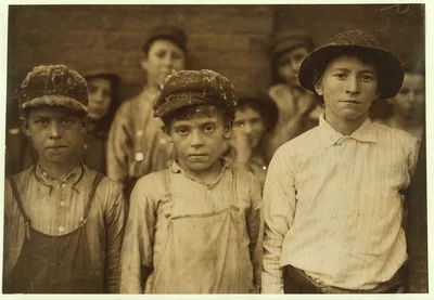 Doffers in Pell City Cotton Mill.  Location: Pell City, Alabama, 1910