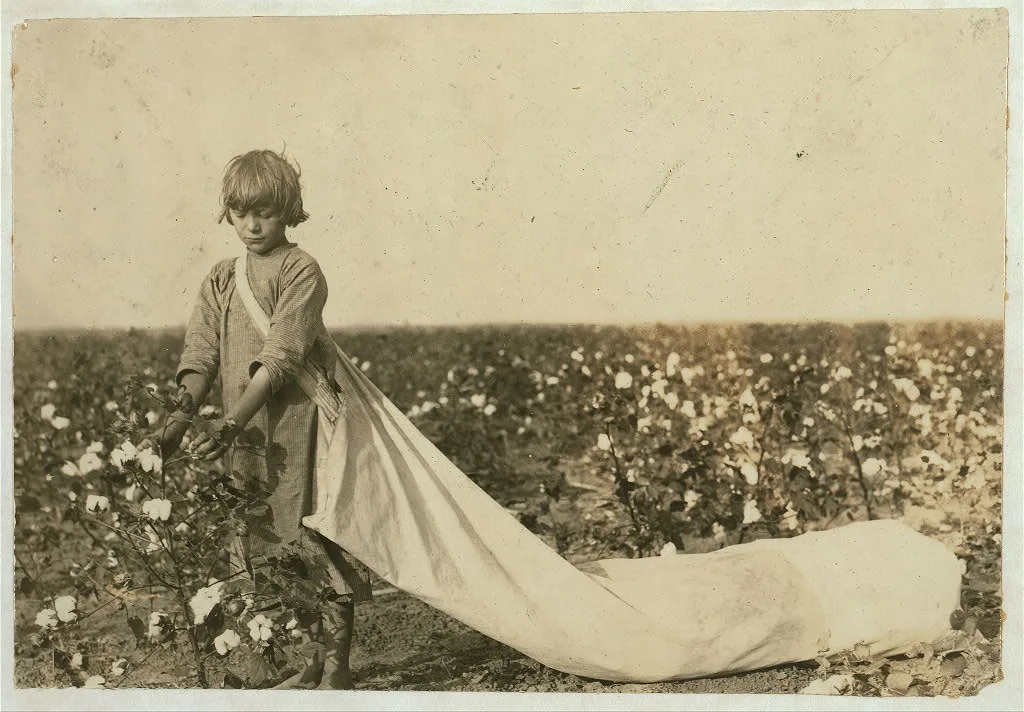 Norma Lawrence is 10 years old and picks from 100 to 150 pounds of…, Oklahoma, 1916