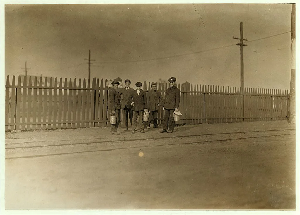 6 A.M., June 9, 1909. I found only a few youngsters going into this…, Rhode Island