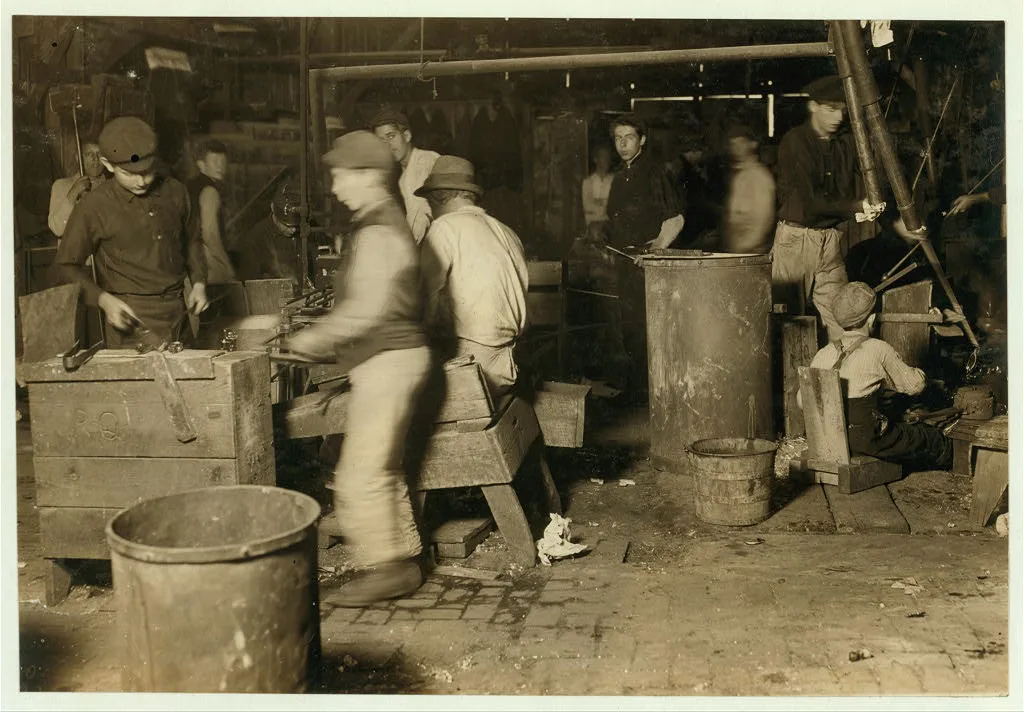 Day scene, Wheaton Glass Works. Location: Millville, New Jersey, 1909