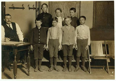 Photo of boys working in Arcade Bowling Alley. Trenton, N.J. Photo…, New Jersey, 1909
