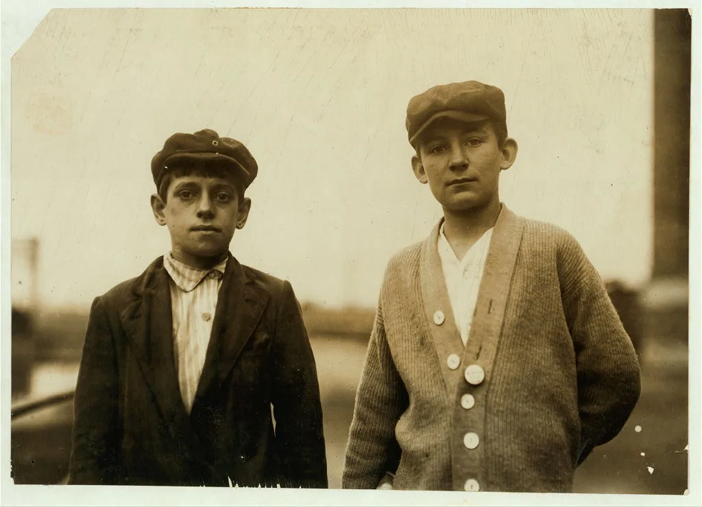 Smallest boy is Thomas Losesque, 82 Margin Street. Other is Wilfred…, Massachusetts, 1911
