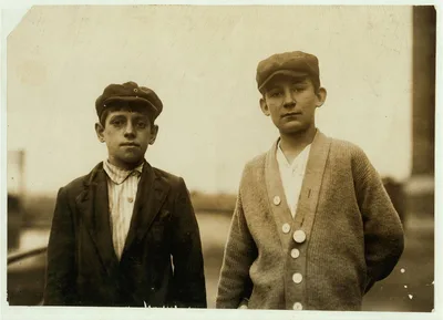 Smallest boy is Thomas Losesque, 82 Margin Street. Other is Wilfred…, Massachusetts, 1911