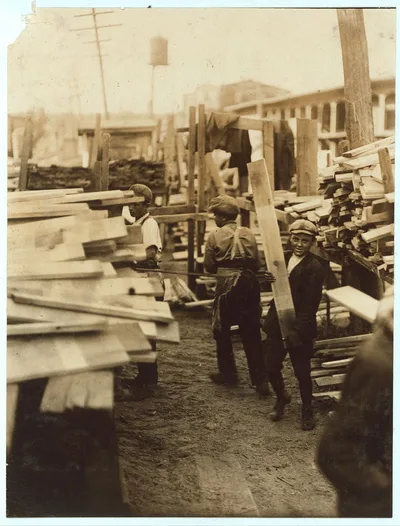 Young boy working for Hickok Lumber Co., Burlington, Vt.  Location:…, Vermont, 1910