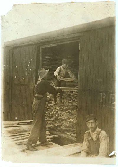 Young boy working for Hickok Lbr. [i.e., Lumber] Co., Burlington, Vt.…, Vermont, 1910