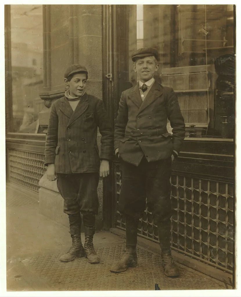 Two "brothers," errand boys, employed in Dey Bros. & Co, Dept. Store.…, New York (State), 1910