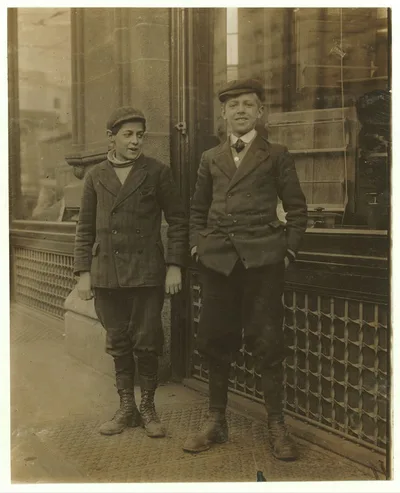 Two "brothers," errand boys, employed in Dey Bros. & Co, Dept. Store.…, New York (State), 1910