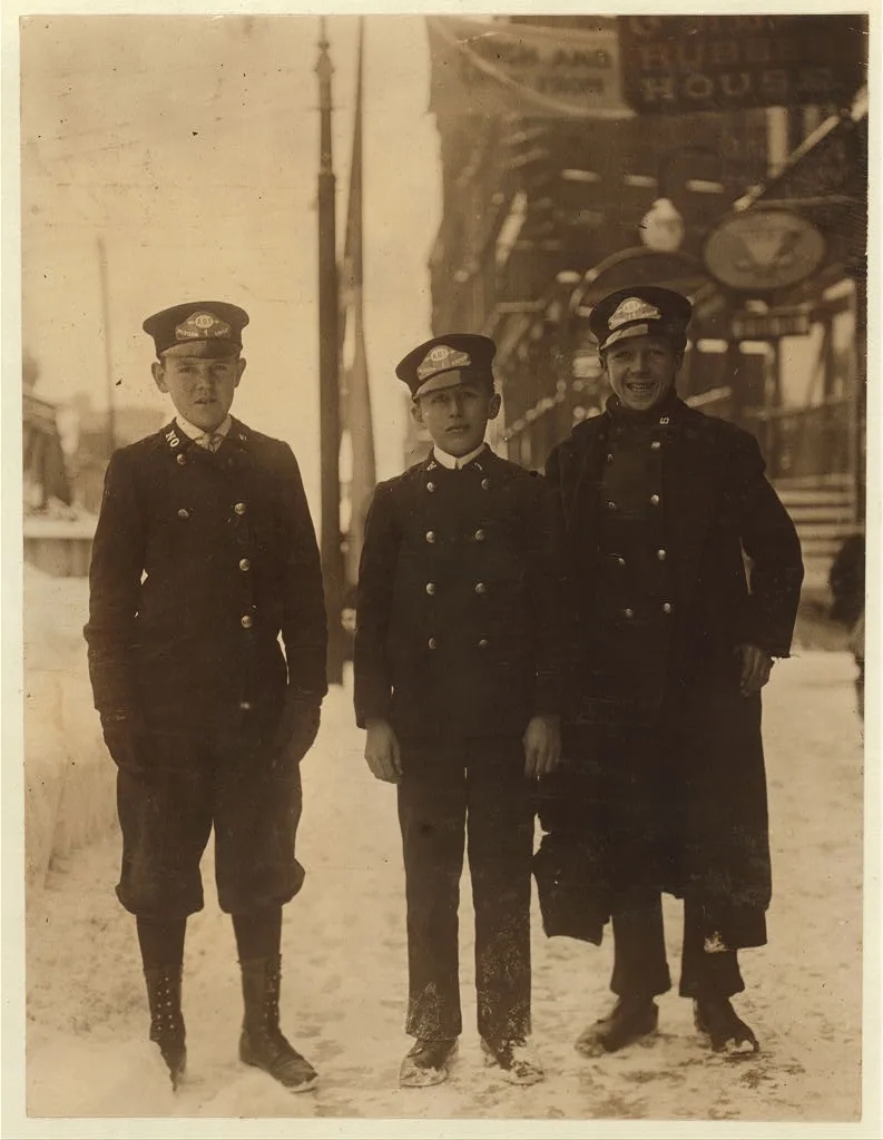 Small Western Union Messengers photo taken at 11 A.M. Location:…, New York (State), 1910