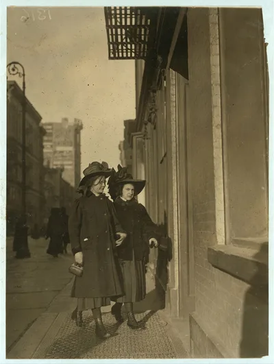 Wanamaker's, 8:30 A.M. Location: New York, New York (State), 1910