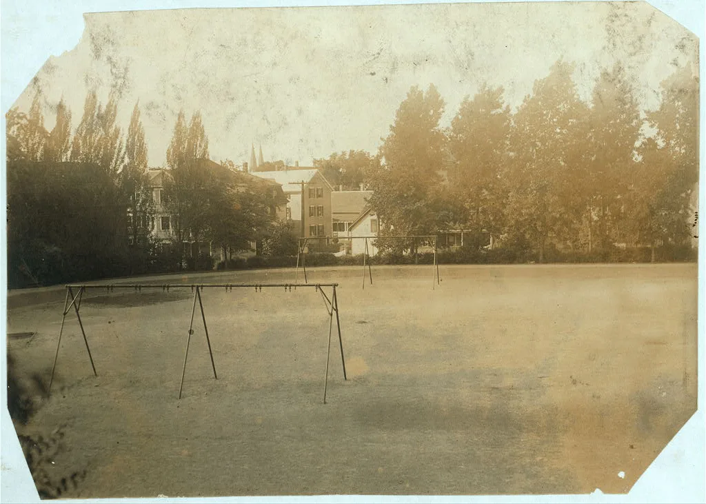 Fall River Playground - No. Main St. 4 P.[M] One of largest in city.…, Massachusetts, 1916
