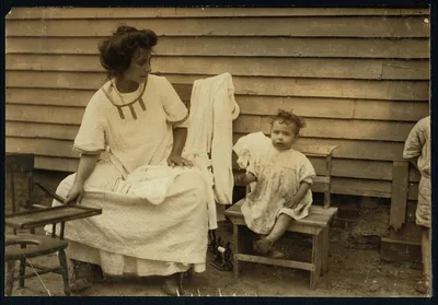 This is typical of the home work on underwear in these quarters.…, Massachusetts, 1912