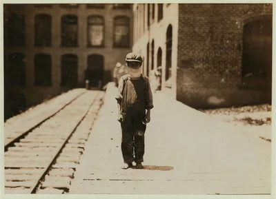 One of the young doffers in Washington Cotton Mills, Fries, Va.,…, Virginia, 1911