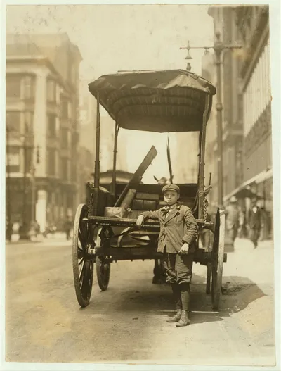 One of the many young boys working as assistants on express wagons.…, Missouri, 1910