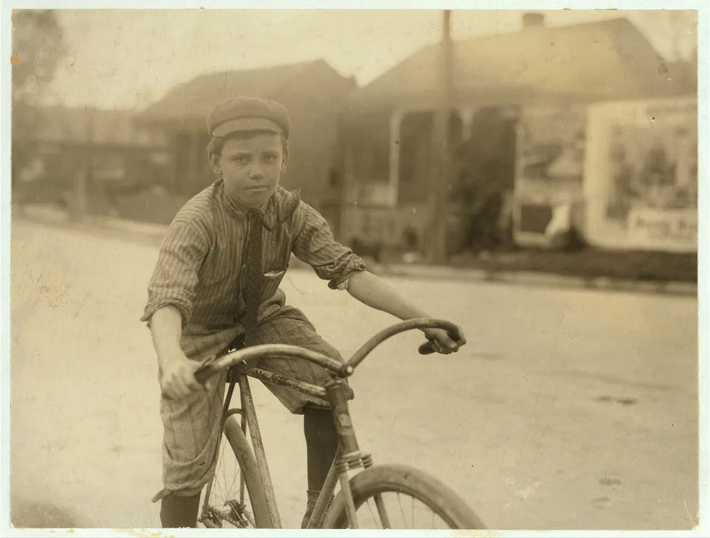 Percy Neville in the heart of the Red Light district. Just come out…, Louisiana, 1913