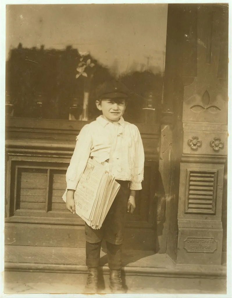 Johnnie 5 yr. old newsie. Son of Branch manager. 4802 Broadway,. …, Missouri, 1910