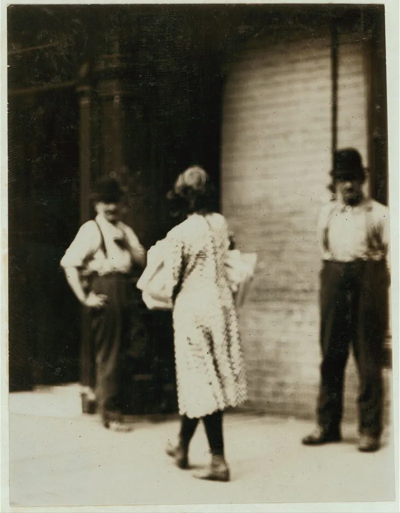 Newsgirl. Grand Central Depot, N.Y.  Location: New York, New York…, New York (State), 1910