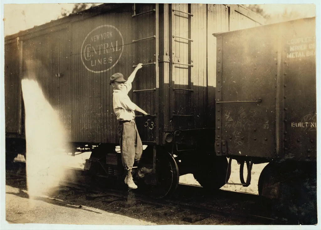 15-year old boy who says he works some for the railroad.  Location:…, Missouri, 1916