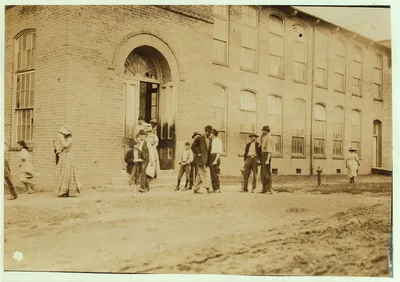 Noon hour, Delta Cotton Mills, McComb, Miss. Location: McComb,…, Mississippi, 1911