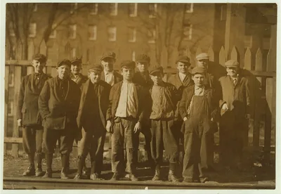 William Wolowiec, (middle boy in front row), 19 School St. Works in…, Massachusetts, 1911