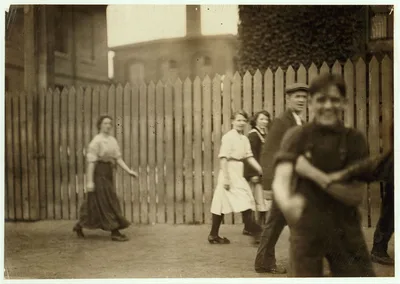 Young workers at the Butler Mills.  Location: New Bedford,…, Massachusetts, 1911