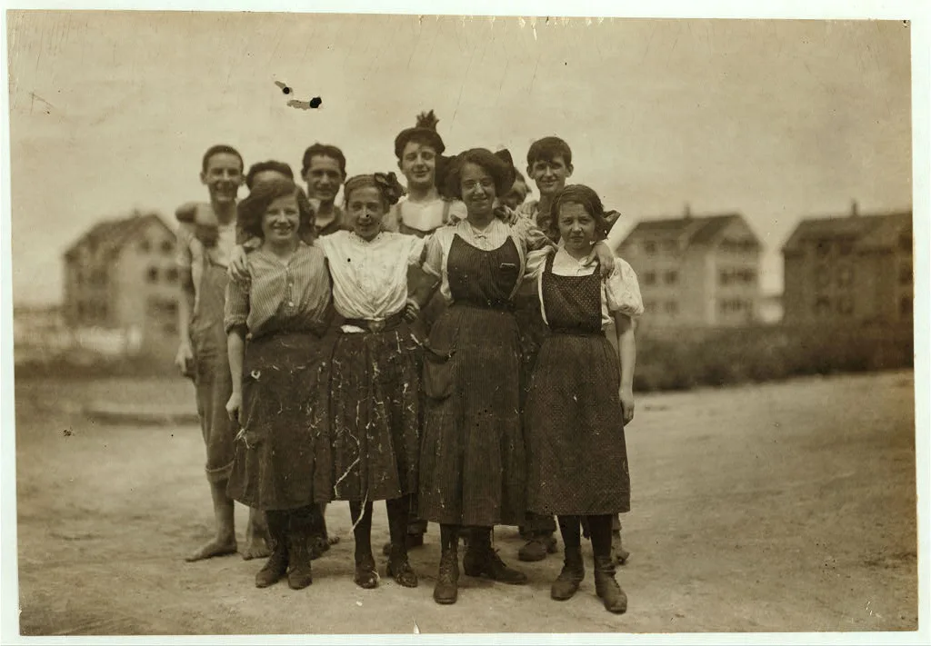 On the border line.  Location: New Bedford, Massachusetts, 1911