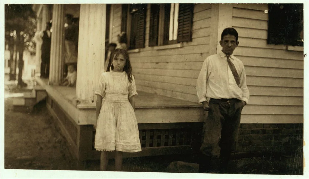 Clerinda Norrin, said 11 years old and helps sister spin in Glenallen…, Massachusetts, 1911