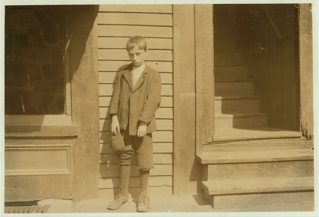 Guiseppe Zapell [?], 102 Common Street, regular job as a doffer on…, Massachusetts, 1911
