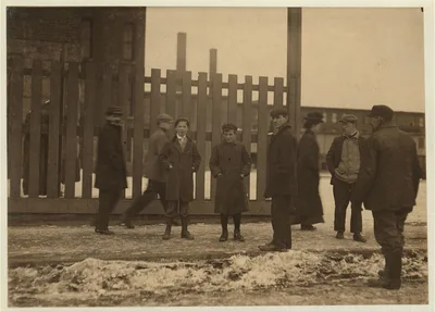 [Boy in stocking cap (taller of two) is James Ryan, 89 Austin St. Has…, Massachusetts, 1912