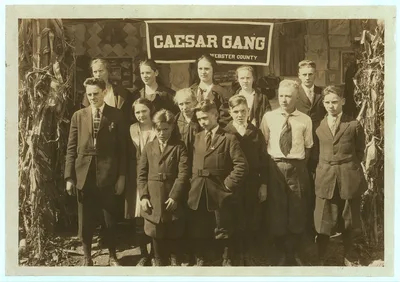 Caesar Gang Group.  Location: Charleston, West Virginia, 1921