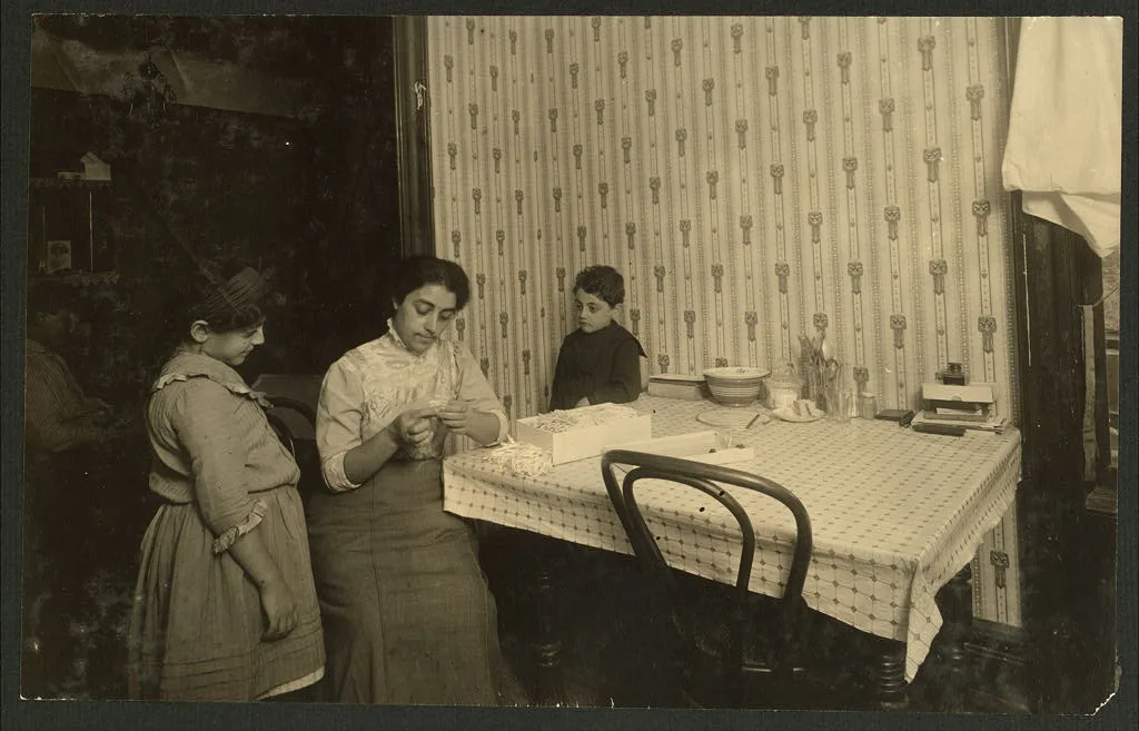 Home-work on embroidery. (For complete details see Miss E.C. Watson's…, New York (State), 1912