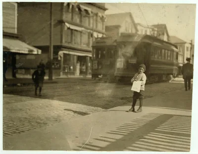 (For Child Welfare Exhibit 1912-13.) Peddling Bills, Atwells Ave.,…, Rhode Island