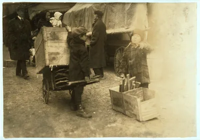 Firewood.  Location: Boston, Massachusetts, 1917