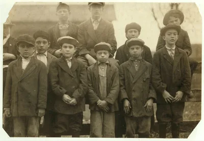 Group of some of the youngest workers in the Merrimack Mills.…, Alabama, 1913