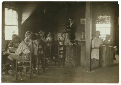 Dotheboys Hall in session tucked away upstairs over the store.…, Alabama, 1913