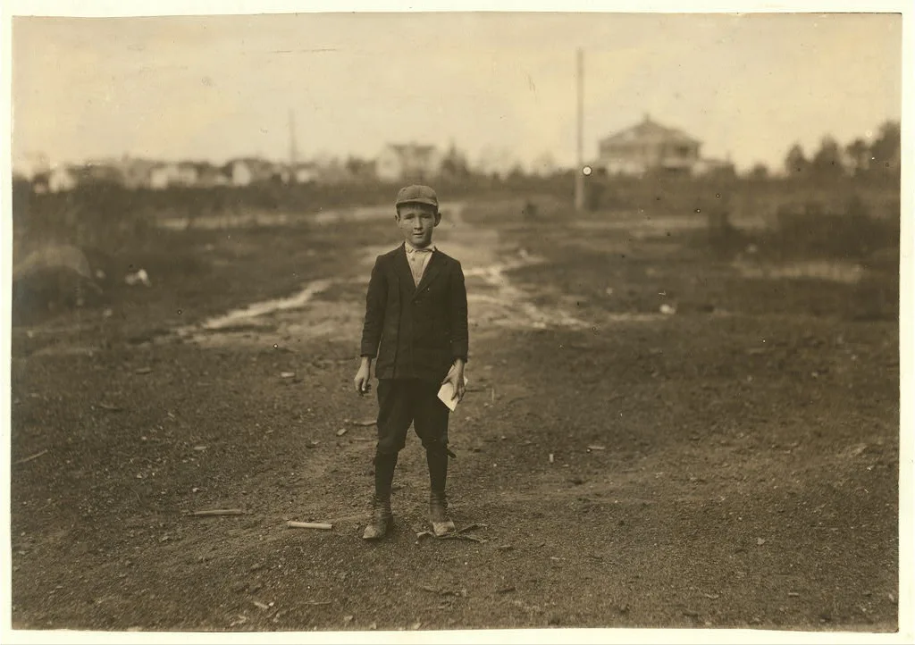 Hugh Dixon a 10 year old boy who says he's been working in the Shaw…, North Carolina, 1914
